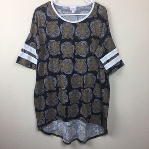 LuLaRoe Rare Tiger Face Graphic Tunic 3/4 Sleeve